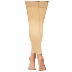 Truform Zipper Compression Stockings, 15-20 mmHg, Medical Thigh Length Leg Sleeve for Women and Men, Footless