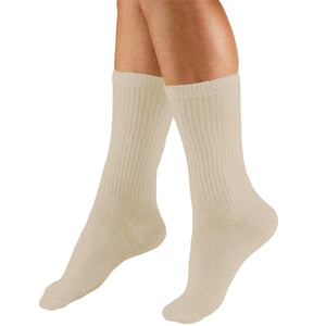 Truform Mid Calf Compression Socks for Men, 15-20 mmHg Medical Support, Crew Length