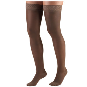 Truform Sheer Compression Stockings, 20-30 mmHg, Women's Thigh High Length, 30 Denier