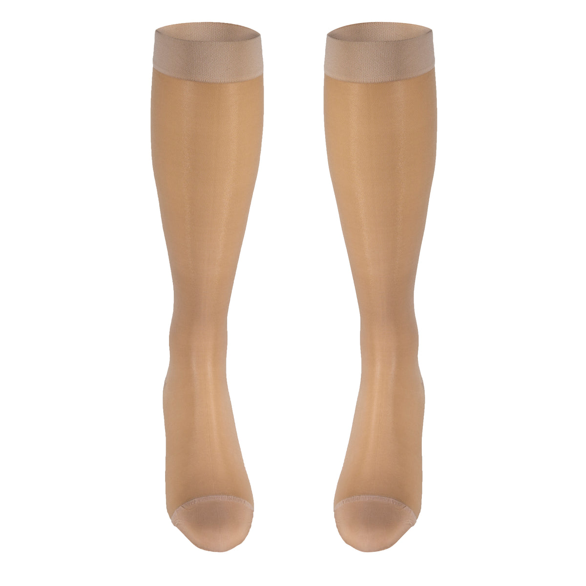 Truform Sheer Compression Stockings, 15-20 mmHg, Women's Knee High Length, 20 Denier