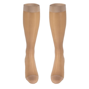 Truform Sheer Compression Stockings, 15-20 mmHg, Women's Knee High Length, 20 Denier