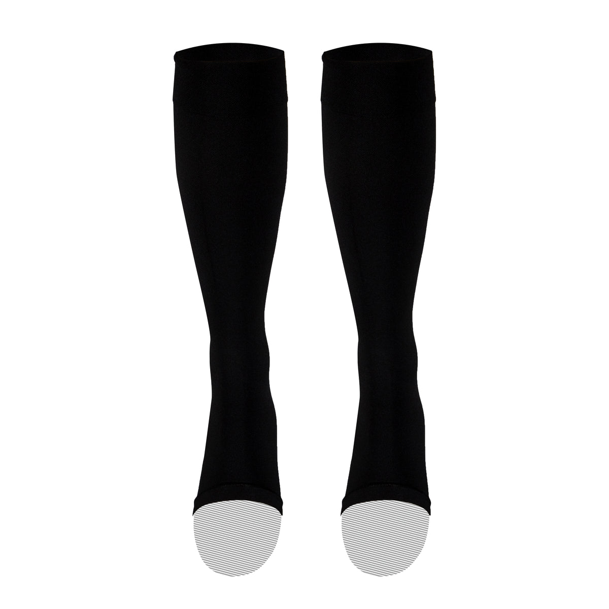 Truform 15-20 mmHg Compression Stockings for Men and Women, Knee High Length, Open Toe