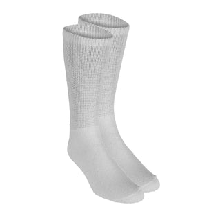 Truform Diabetic Socks for Men and Women, Medical Style Crew Length, Mid Calf Height, 3 pairs