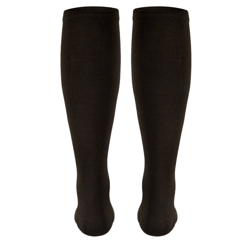 Truform Compression Socks, 15-20 mmHg, Men's Dress Socks, Knee High Over Calf Length