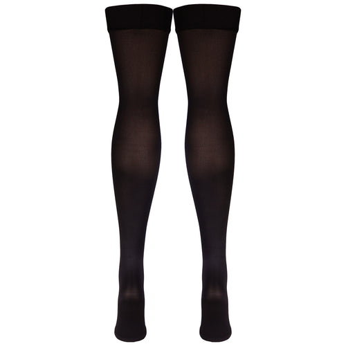 Truform Women's Compression Stockings, 20-30 mmHg, Thigh High Length, Open Toe, Opaque