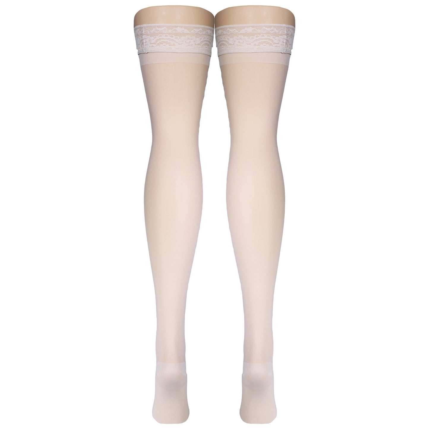 Truform Sheer Compression Stockings, 15-20 mmHg, Women's Thigh High Length, 20 Denier