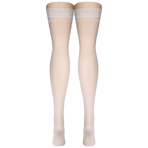 Truform Sheer Compression Stockings, 15-20 mmHg, Women's Thigh High Length, 20 Denier