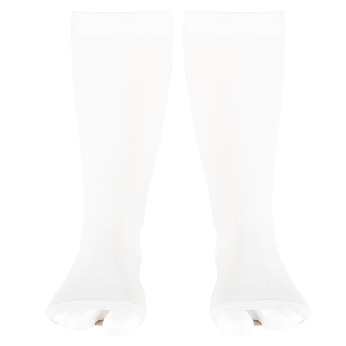 Truform 30-40 mmHg Compression Stockings for Men and Women, Knee High Length, Open Toe