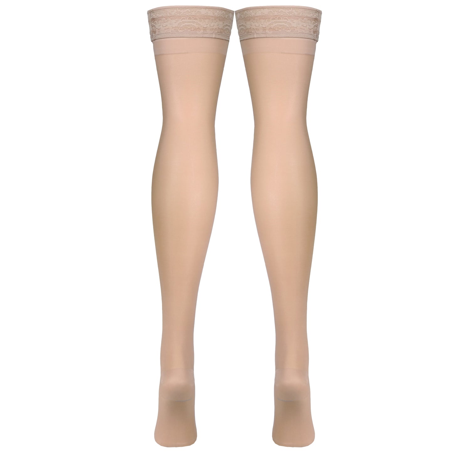 Truform Sheer Compression Stockings, 15-20 mmHg, Women's Thigh High Length, 20 Denier