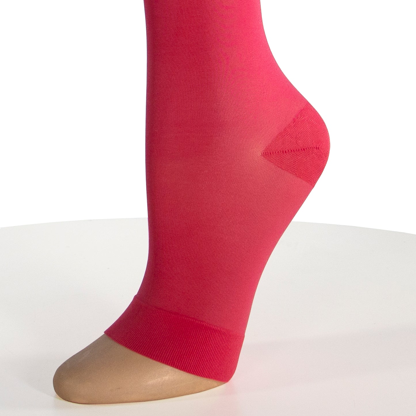 Truform Sheer Compression Stockings, 15-20 mmHg, Women's Knee High Length, Open Toe, 20 Denier