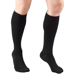 Truform 15-20 mmHg Compression Stockings for Men and Women, Knee High Length, Closed Toe