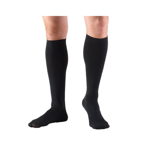 Truform Compression Socks, 8-15 mmHg, Men's Dress Socks, Knee High Over Calf Length