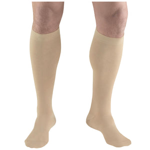 Truform Surgical Stockings, 18 mmHg Compression for Men and Women, Knee High Length, Closed Toe