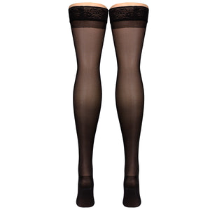 Truform Sheer Compression Stockings, 15-20 mmHg, Women's Thigh High Length, 20 Denier