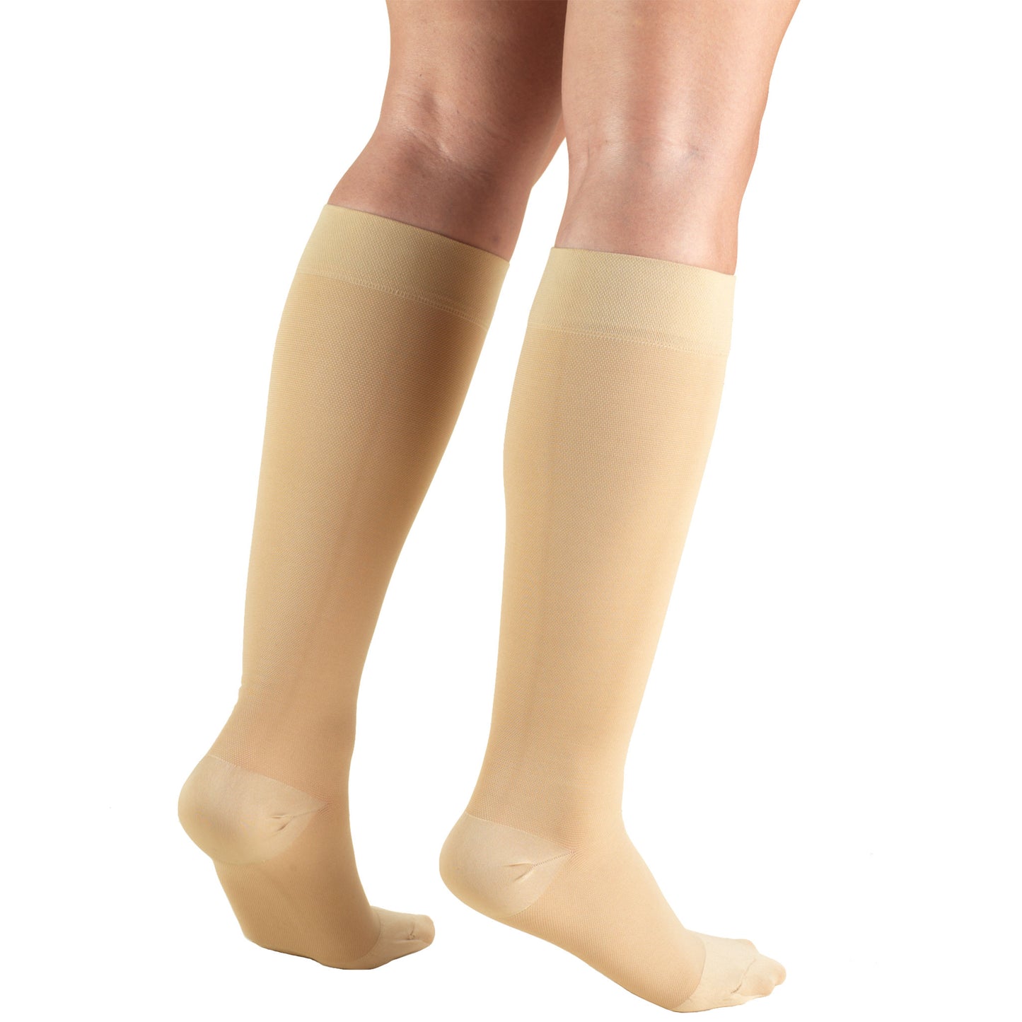 Truform 20-30 mmHg Compression Stockings for Men and Women, Knee High Length, Closed Toe
