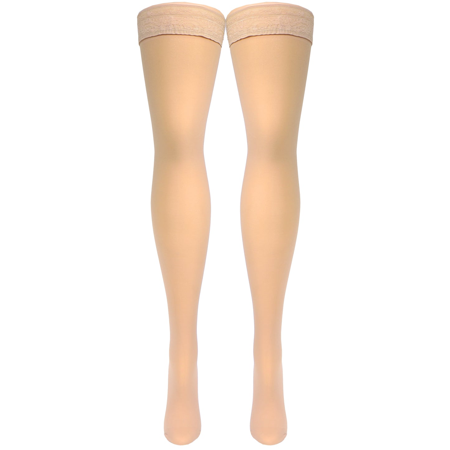 Truform Sheer Compression Stockings, 20-30 mmHg, Women's Thigh High Length, 30 Denier