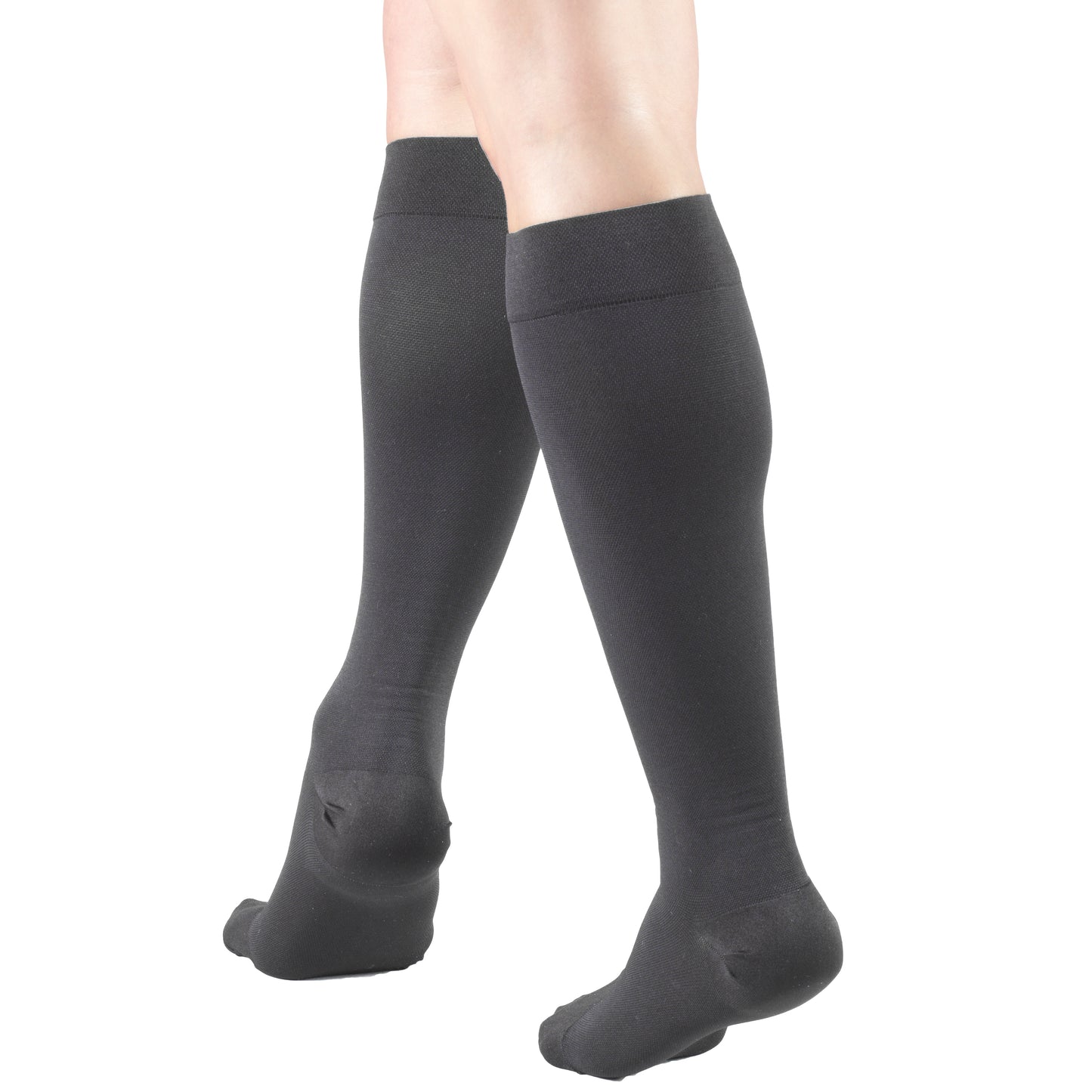 Truform 20-30 mmHg Compression Stockings for Men and Women, Knee High Length, Closed Toe