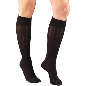 Truform Compression Socks, 15-20 mmHg, Women's Dress Socks, Knee High Over Calf Length