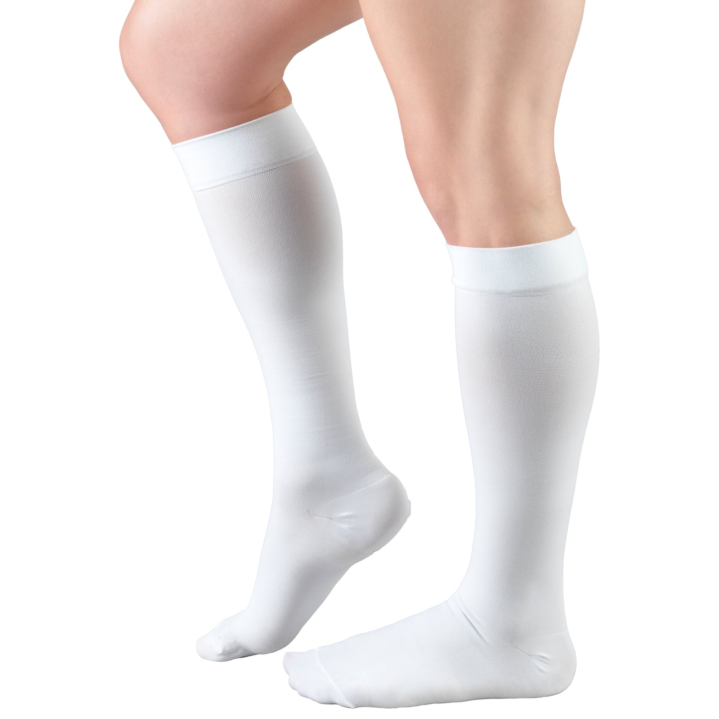 Truform Surgical Stockings, 18 mmHg Compression for Men and Women, Knee High Length, Closed Toe