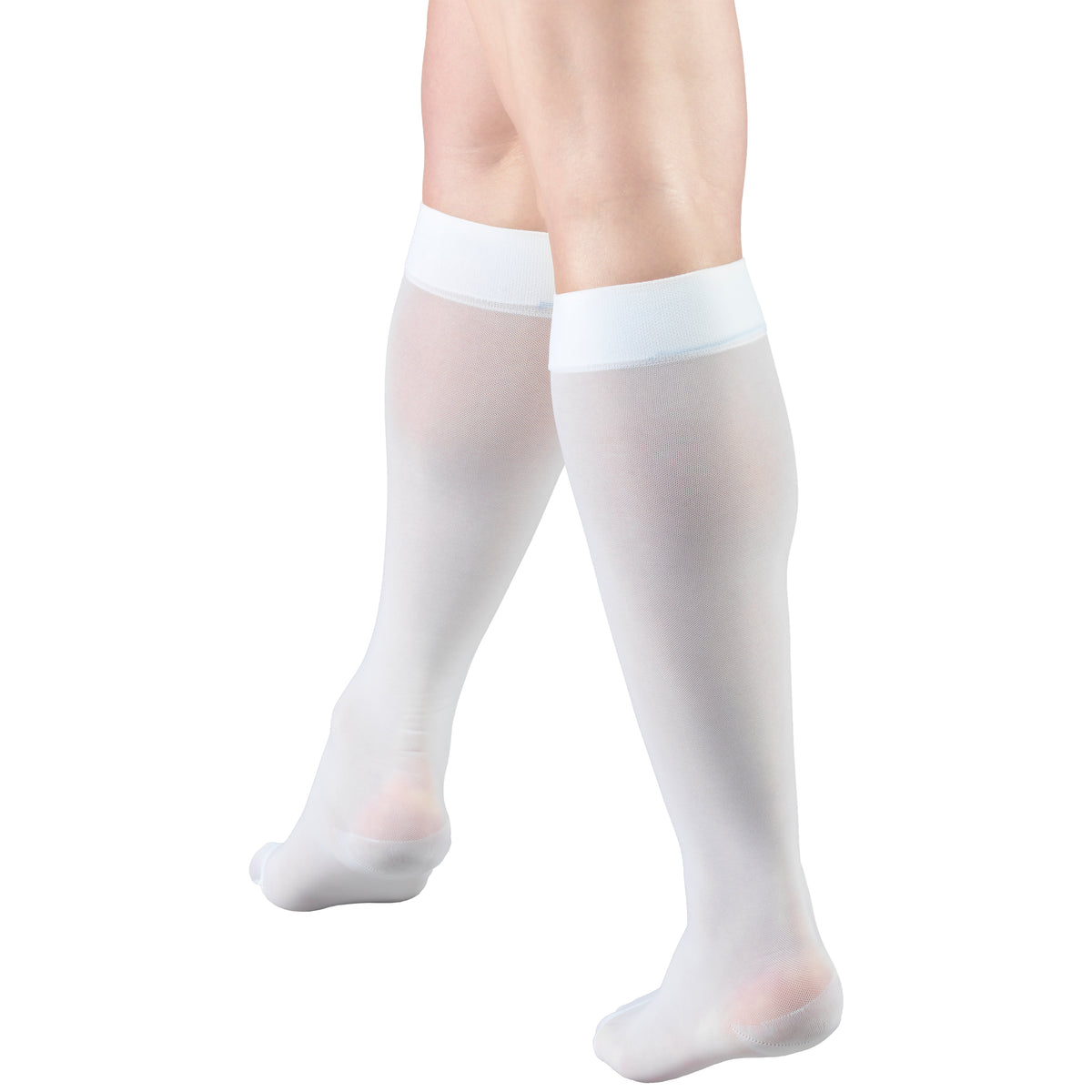 Truform Sheer Compression Stockings, 15-20 mmHg, Women's Knee High Length, 20 Denier