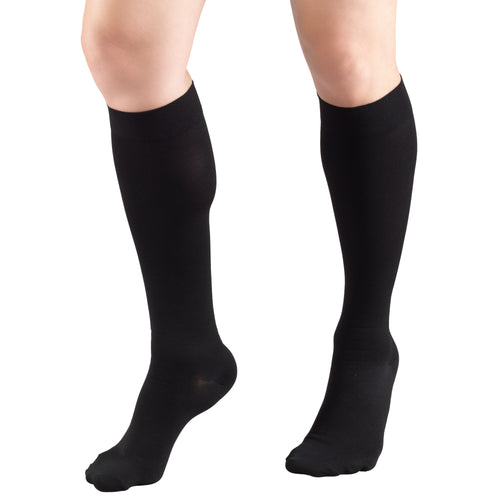 Truform HMNA 9808 Compression Stockings, Regular 15-20 mmHg, Below Knee BK, Men or Women, Closed Toe