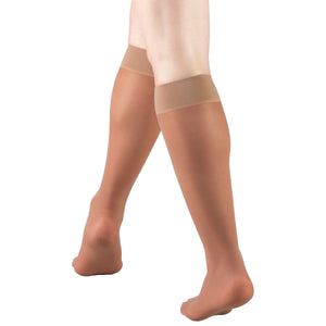Truform Sheer Compression Stockings, 8-15 mmHg, Women's Knee High Length, 20 Denier