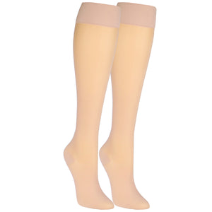 Truform Sheer Compression Stockings, 30-40 mmHg, Women's Knee High Length, 30 Denier