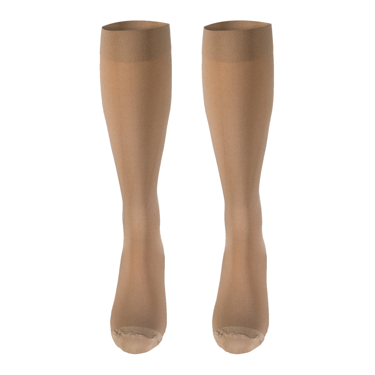 Truform Surgical Stockings, 18 mmHg Compression for Men and Women, Knee High Length, Closed Toe