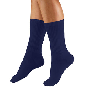 Truform Mid Calf Compression Socks for Men, 15-20 mmHg Medical Support, Crew Length