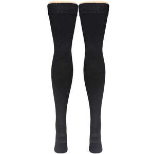 Truform Compression Socks, 20-30 mmHg, Men's Dress Socks, Thigh High Over Knee Length