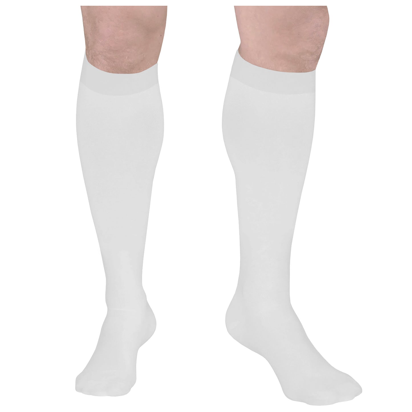Truform Surgical Stockings, 18 mmHg Compression for Men and Women, Knee High Length, Closed Toe