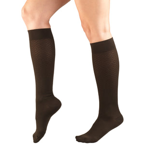 Truform Compression Socks, 15-20 mmHg, Women's Dress Socks, Knee High Over Calf Length