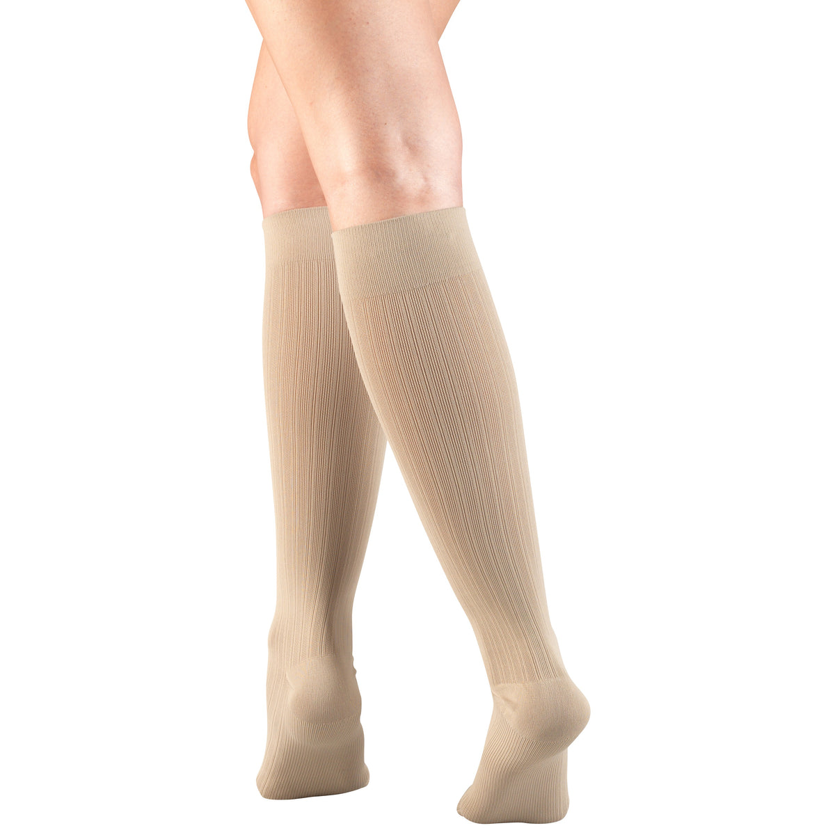 Truform Compression Socks, 15-20 mmHg, Women's Dress Socks, Knee High Over Calf Length