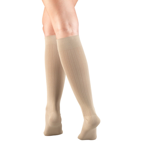 Truform Compression Socks, 15-20 mmHg, Women's Dress Socks, Knee High Over Calf Length