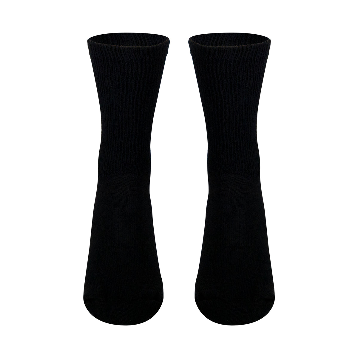 Truform Diabetic Socks for Men and Women, Medical Style Crew Length, Mid Calf Height, 3 pairs