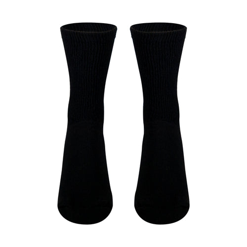 Truform Diabetic Socks for Men and Women, Medical Style Crew Length, Mid Calf Height, 3 pairs
