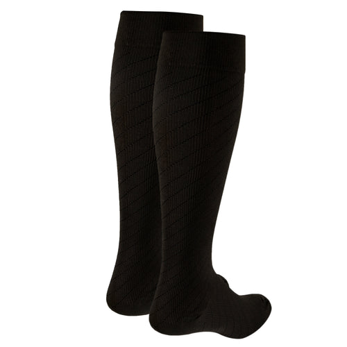 Truform Travel Compression Socks for Men and Women, 15-20 Knee High Over Calf Length