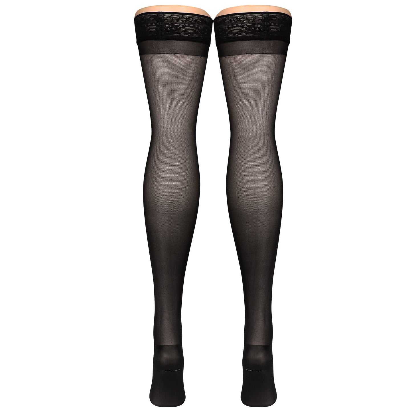 Truform Sheer Compression Stockings, 15-20 mmHg, Women's Thigh High Length, 20 Denier