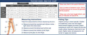 Truform 20-30 mmHg Compression Stockings for Men and Women, Thigh High Length, Dot-Top, Open Toe