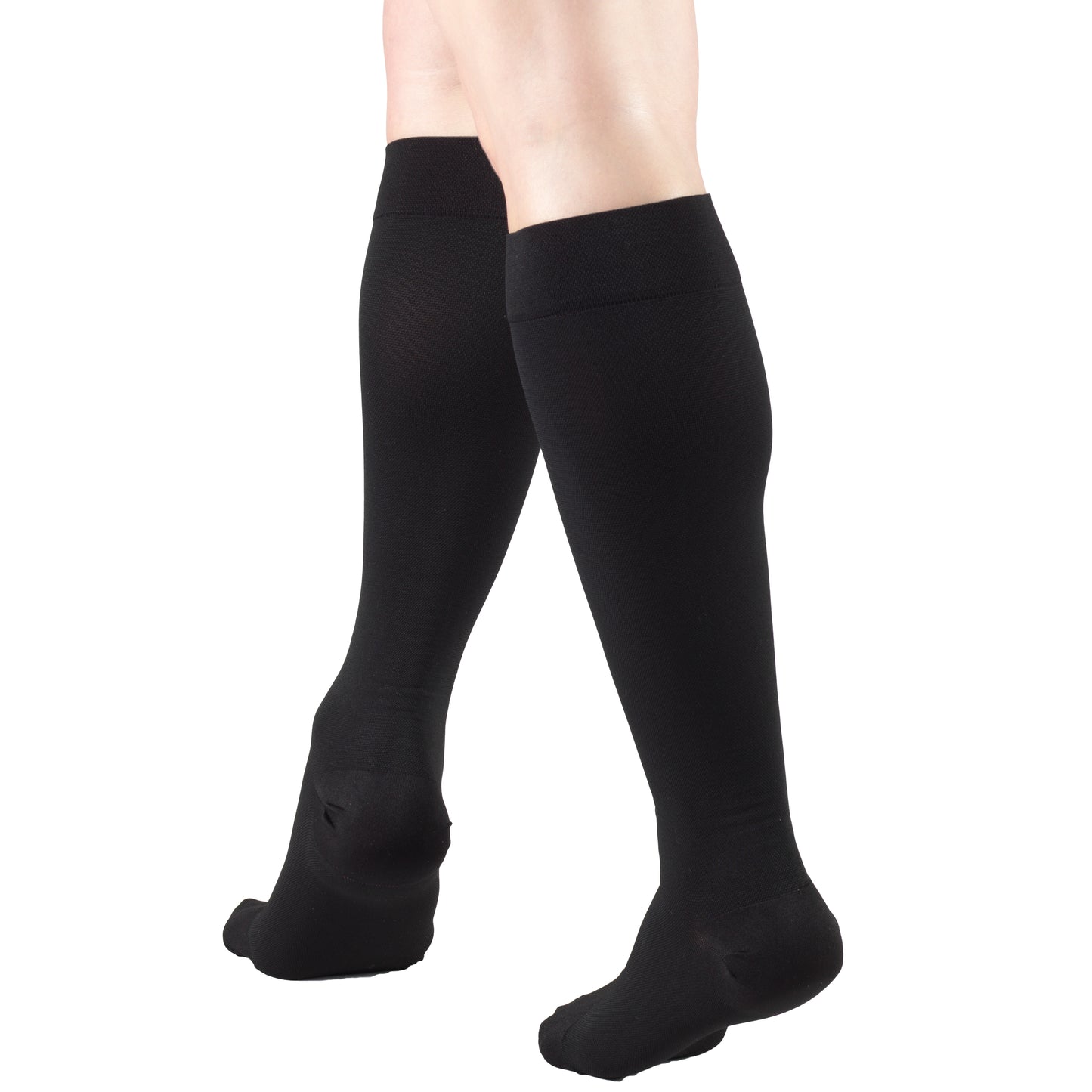 Truform 30-40 mmHg Compression Stockings for Men and Women, Knee High Length, Closed Toe
