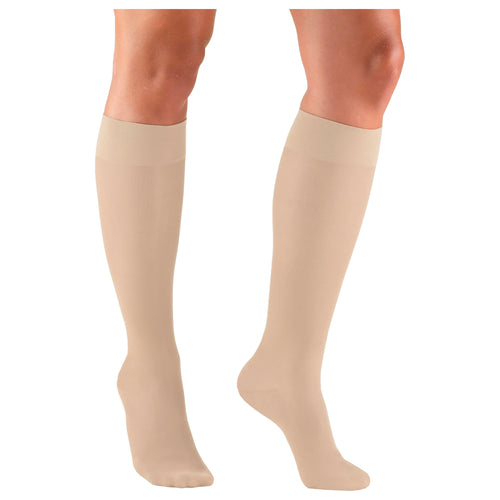Truform Sheer Compression Stockings, 8-15 mmHg, Women's Knee High Length, 20 Denier