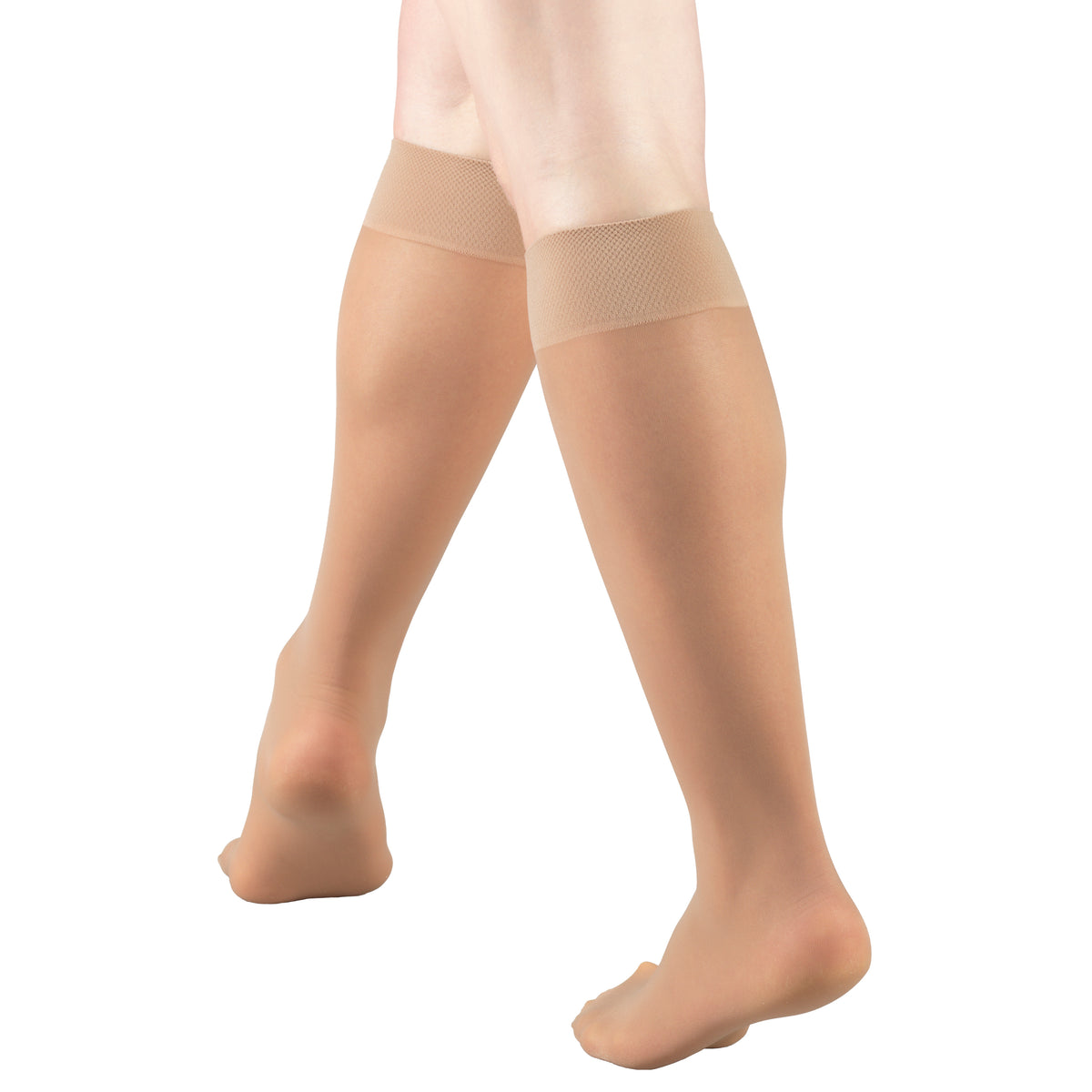 Truform Sheer Compression Stockings, 8-15 mmHg, Women's Knee High Length, 20 Denier