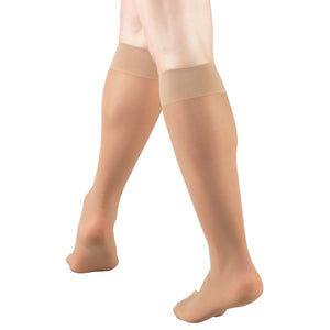 Truform Sheer Compression Stockings, 8-15 mmHg, Women's Knee High Length, 20 Denier