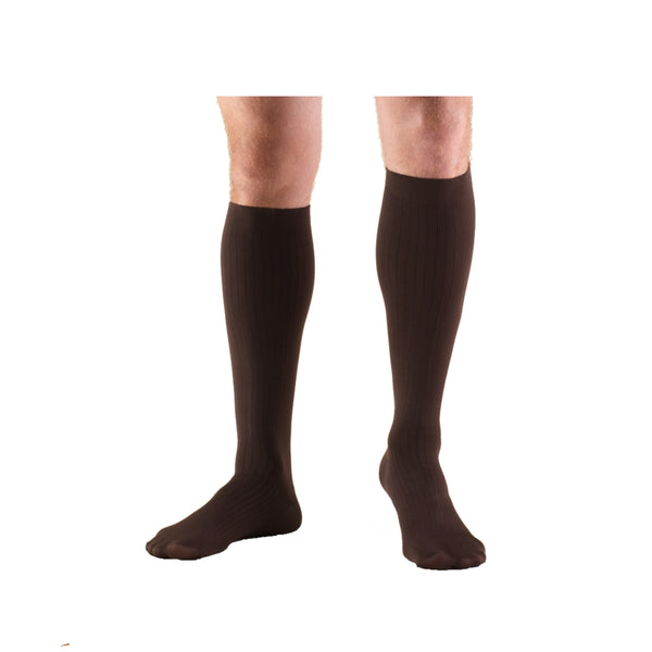 Truform Compression Socks, 8-15 mmHg, Men's Dress Socks, Knee High Over Calf Length