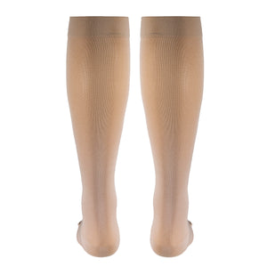 Truform Women's Compression Stockings, 15-20 mmHg, Knee High Length, Closed Toe, Opaque