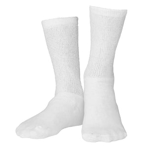 Truform Diabetic Socks for Men and Women, Medical Style Crew Length, Mid Calf Height, 3 pairs