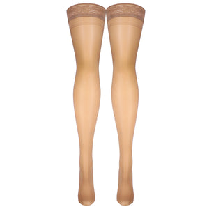 Truform Sheer Compression Stockings, 8-15 mmHg, Women's Thigh High Length, 20 Denier