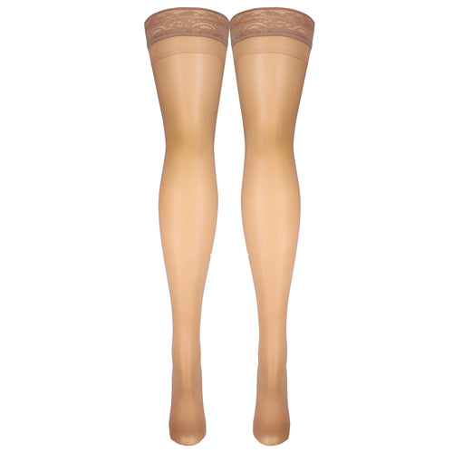 Truform Sheer Compression Stockings, 8-15 mmHg, Women's Thigh High Length, 20 Denier