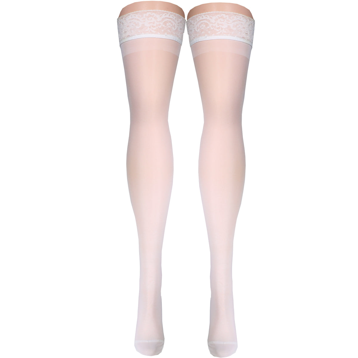 Truform Sheer Compression Stockings, 15-20 mmHg, Women's Thigh High Length, 20 Denier