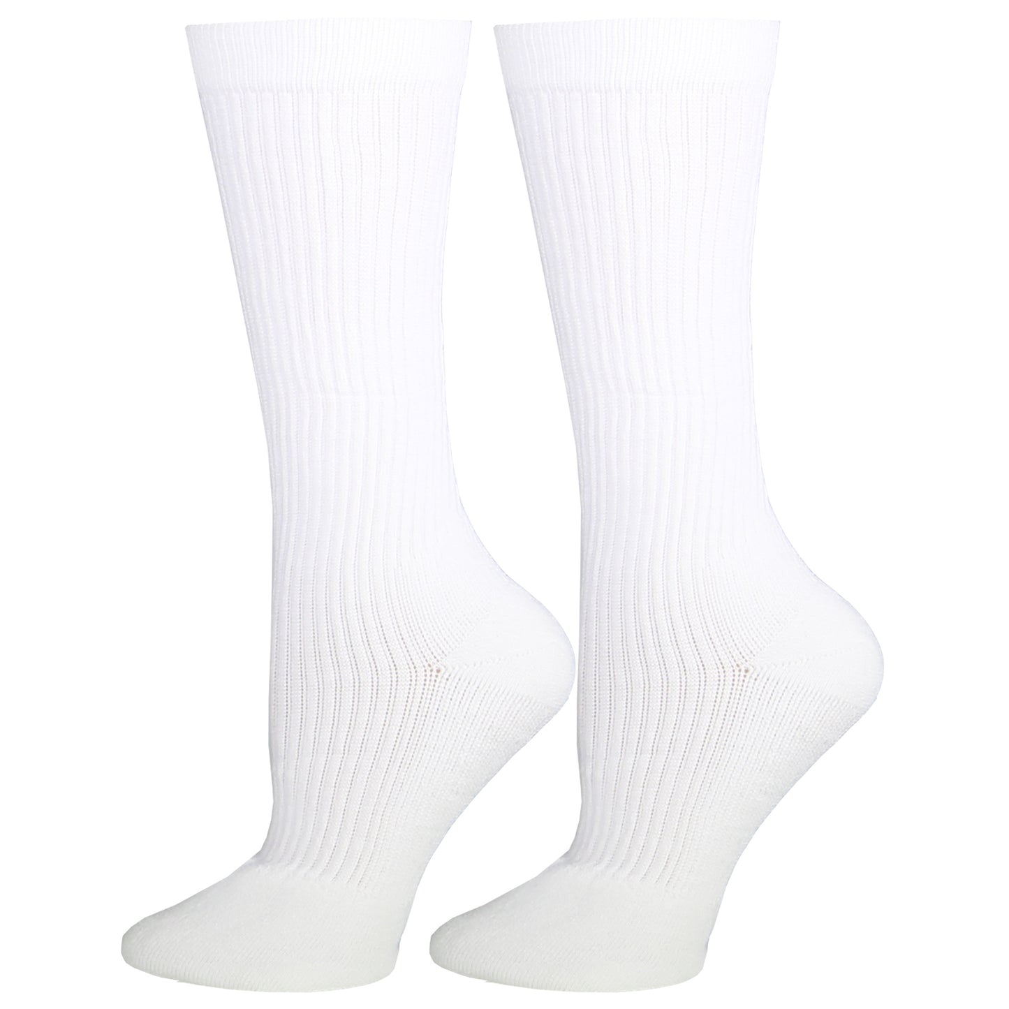Truform Mid Calf Compression Socks for Men, 15-20 mmHg Medical Support, Crew Length